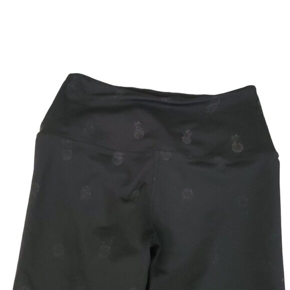 Beyond Yoga Leggings Medium Black Pineapple Print Ankle Crop Athleisure - Picture 3 of 9